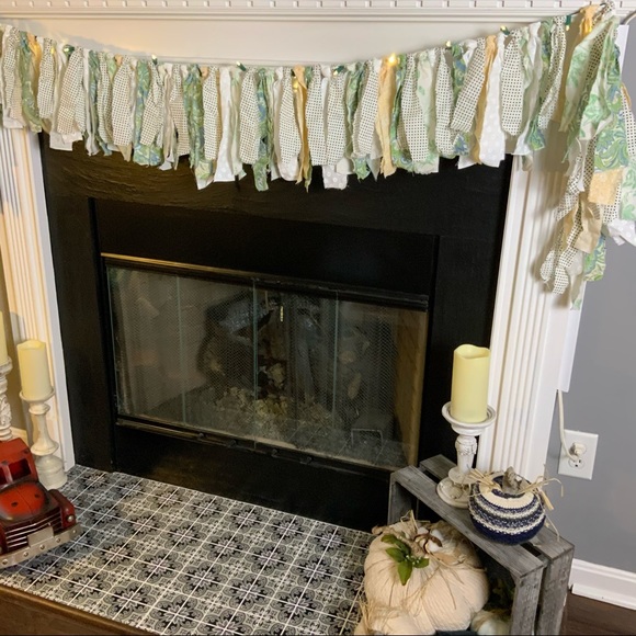 Fabric Garland Swag Lights Farmhouse Nursery Decor - Picture 6 of 8